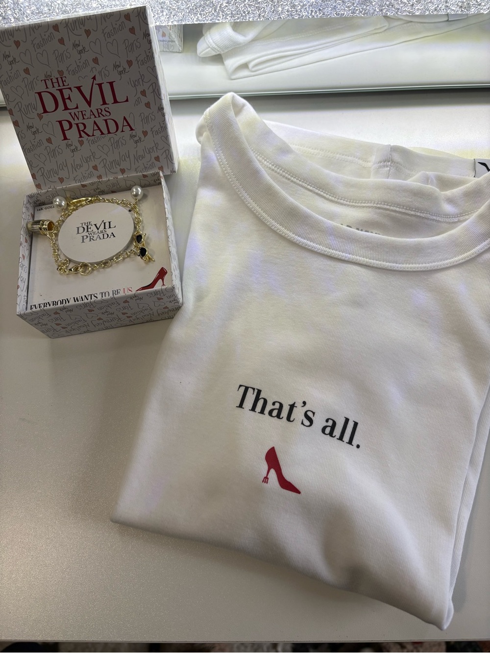 The Devil Wears Prada Bundle Charm Bracelet & Tee Shirt - Picture 12 of 12